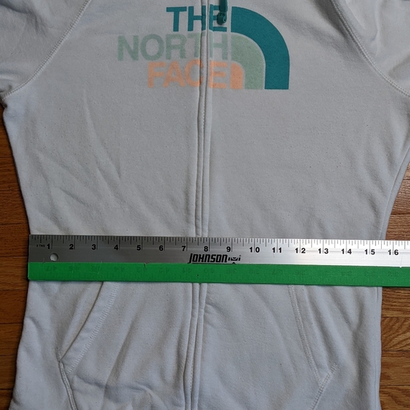 The North Face White Hoodie Full Zipper  White Woman's Medium Sweater - Picture 9 of 14